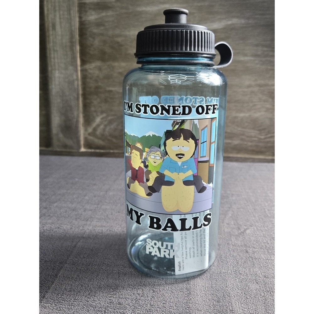 NEW South Park "I'm Stoned Off My Balls" Water Bottle Randy Marsh 32oz